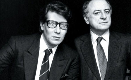 Yves Saint Laurent and Pierre Berge